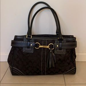 VINTAGE Coach purse, wallet, and checkbook set